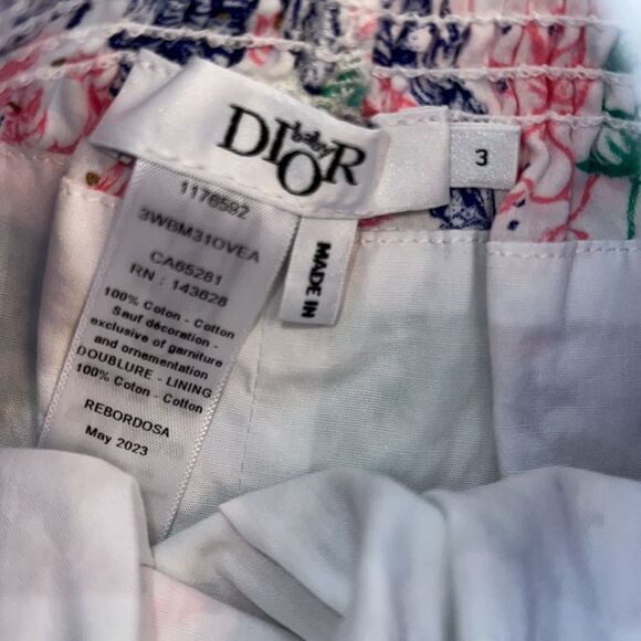 BABY DIOR NWOT GOLD BEAUTIFUL ROMPER 3M - Picture 10 of 10